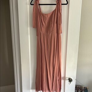 Reformation Pink Sundress for Wedding Guest